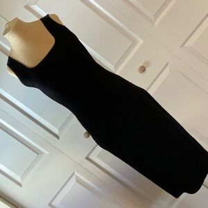 House of Harlow 1960 Black Sheath Midi Dress